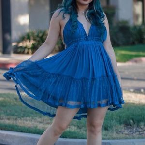 R. VIVIMOS Blue Summer Dress